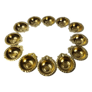 Brass Mani Dweepa Varnana Diyas 12 Pcs